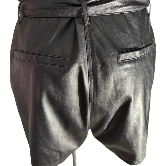 PAIGE Sorenne black romper. EUC. In size M. Faux leather. Pockets. Beautiful - Picture 7 of 16